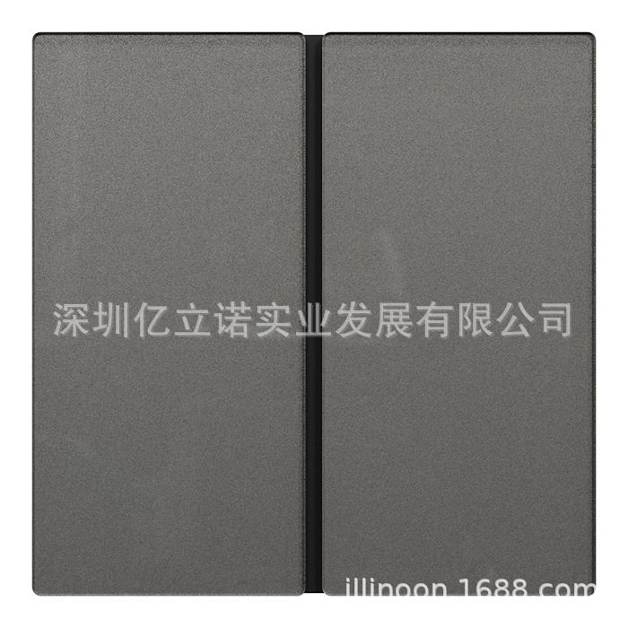 KNX境悦黑色玻璃2键智能开关