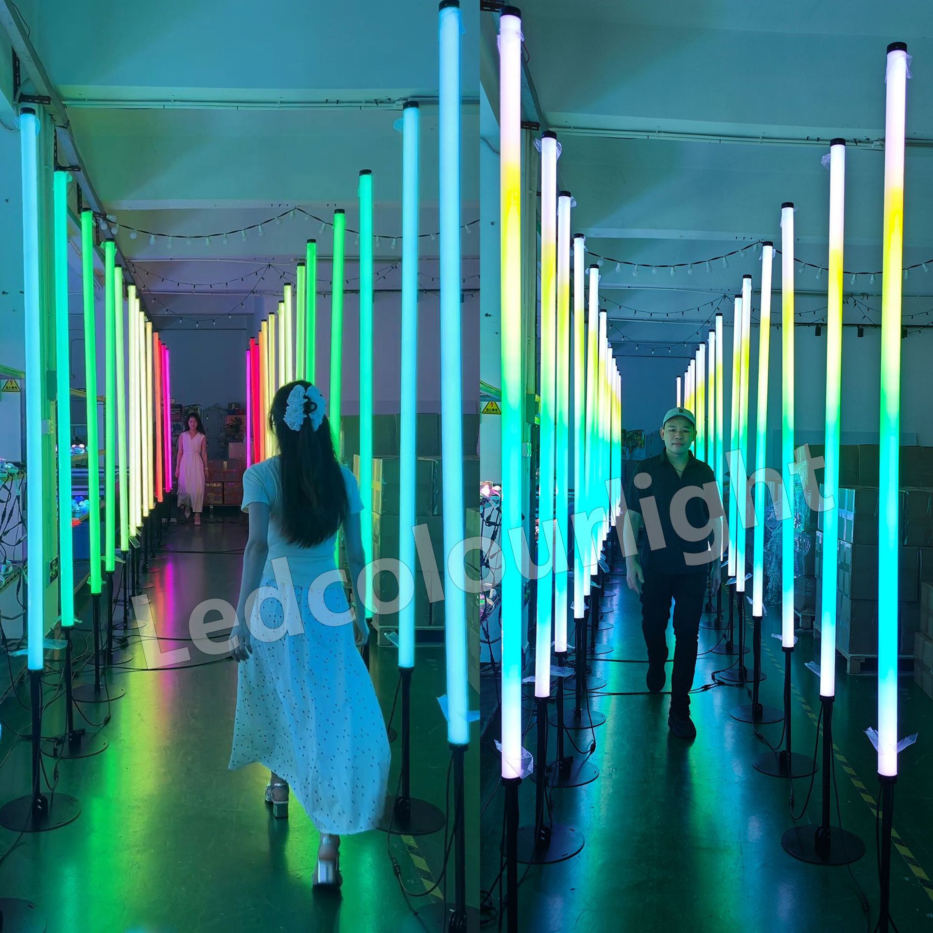 可定制 站立灯管 DMX RGB LED无影灯 360度发光灯管 DMX灯管 像