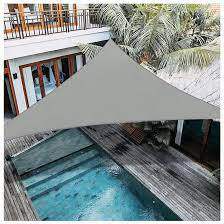 防水遮阳帆涤纶PU泳池三角四角防雨遮阳网跨境shadesail耐用
