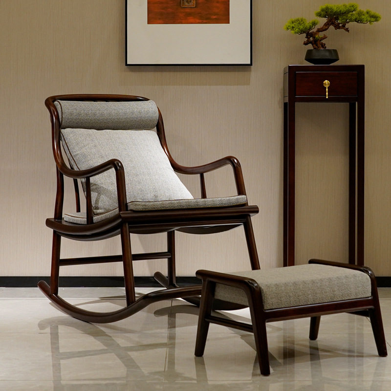 新中式乌金木实木摇摇椅阳台躺椅客厅沙发椅休闲椅老人逍遥椅,电子元器件市场,电线扎带/束线带,淘宝优惠券,粉丝福利购,淘宝优惠卷