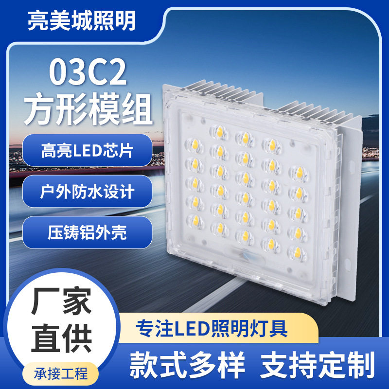 led灯头組摸庭院灯亮化灯玉兰灯路灯光源組摸高亮模组5050普瑞灯