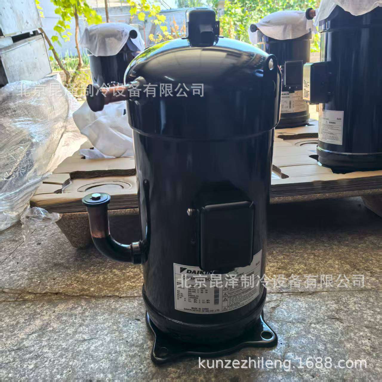 低温制冷涡旋压缩机 JT335D-P1YE R22制冷剂380V