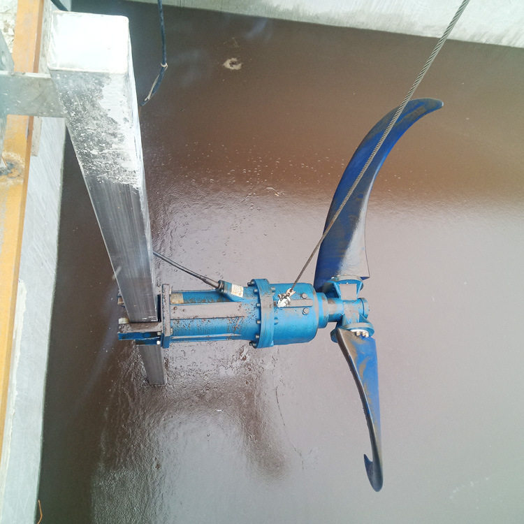 潜水推流器安装潜水推进器如何安装?低速推流器现场安装图