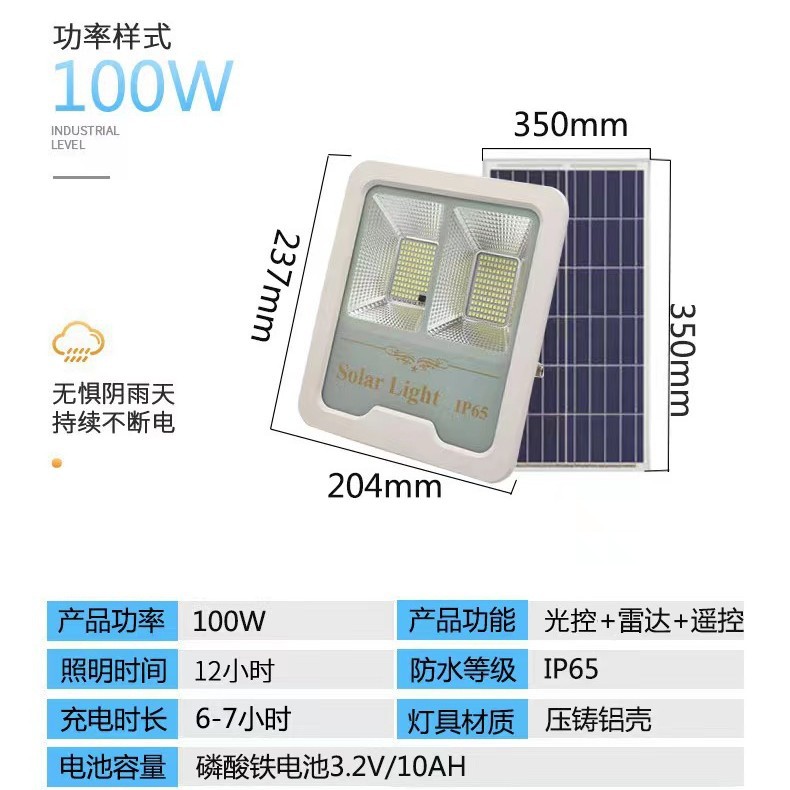 太阳能投光灯家庭户外路灯照明LED花园庭院灯壁灯