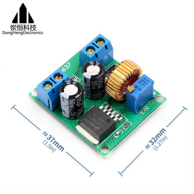 DC可调升压模块lm2587大功率升稳压电源板3V5V12V转19V24V30V36V