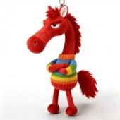 2026年现货吉祥物春节毛绒包包挂件玩具玩偶天选黑马钥匙扣挂饰