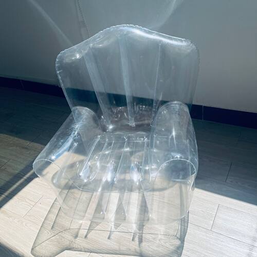 透明沙发充气沙发 网红涂鸦透明沙发成人儿童diy懒人沙发居家室外