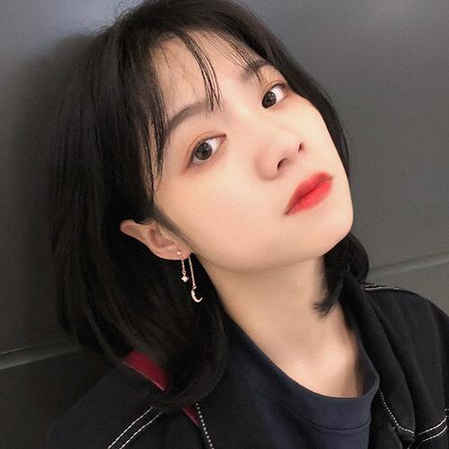 极速Long star ajnd moon pendant shows face thin earring fema