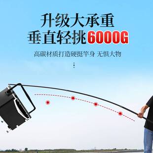 极速打山核桃专用杆板栗高空采摘伸缩杆打松塔窝多V功能高空摘核