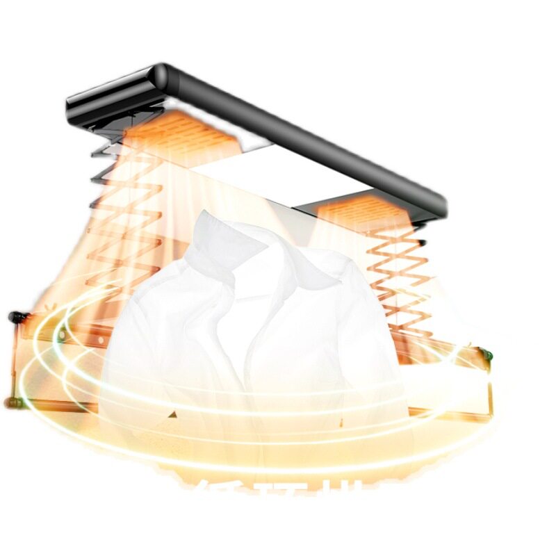 极速电动晾衣架家用智能晾衣机遥控升降阳台晾衣杆可X伸缩嵌入自