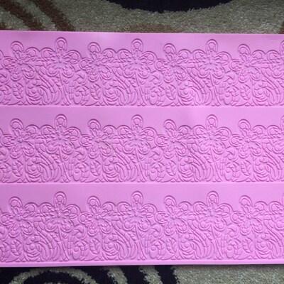 极速Silicone Liquid Mold Pu Gongying Lace MBaking Fondant Mo
