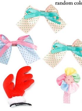 极速5pcbs/set Hairpins for Dogs Puppy Bow Cat Hair Clips Pet