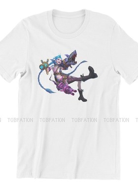 极速Jinx Arcane League of Legends T GShirt Classic Teenager