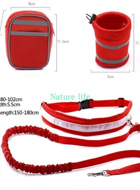 极速Petb Dog Leash Lead Strap Rope Waist Walking Runing Belt