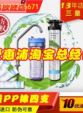 极速爱惠浦净水器H100 H104 家用直饮厨J房自来水滨特尔净水H-104