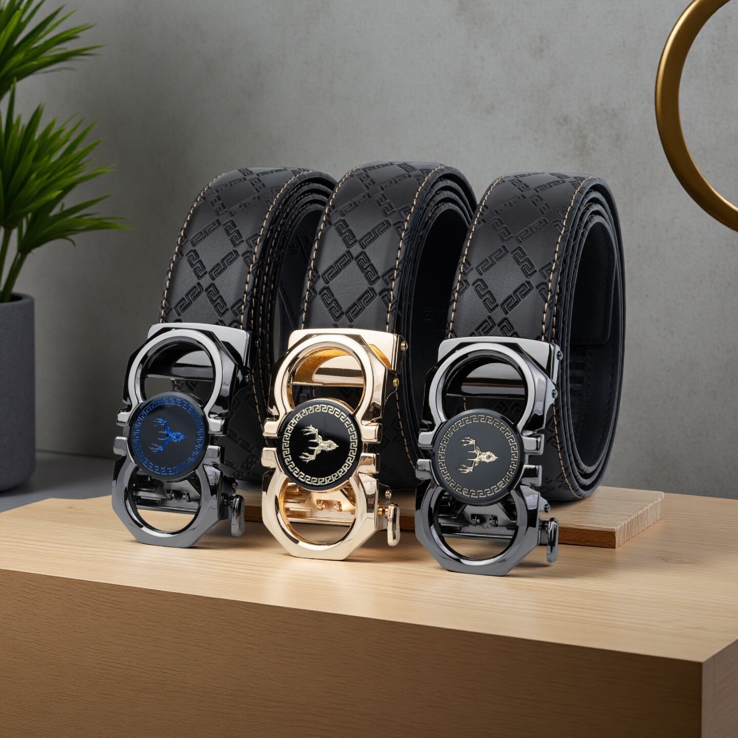 新款男士皮带真皮自动扣高档品牌腰带新款潮流年轻人裤带商务百搭