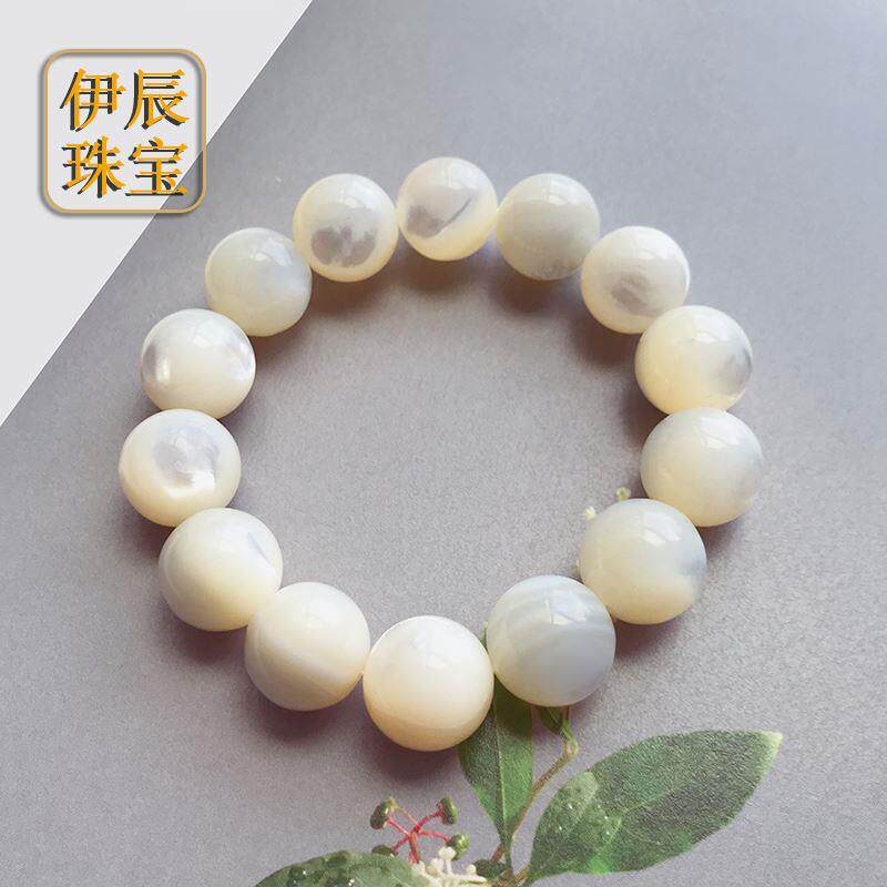 伊辰珠宝直播老鱼骨螺钿手链原创设计diy搭配定制手串配件饰品p