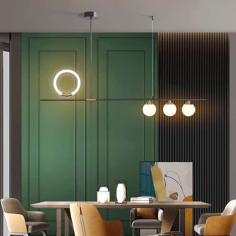 新款画界餐厅吊灯公寓吧台餐桌灯高级感创意个性艺术前台吊线顶灯