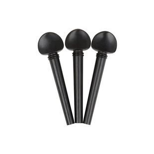 乌德琴弦轴乌木带鱼眼小提琴旋钮12个装PVC防滑旋钮弦轴乐器配件