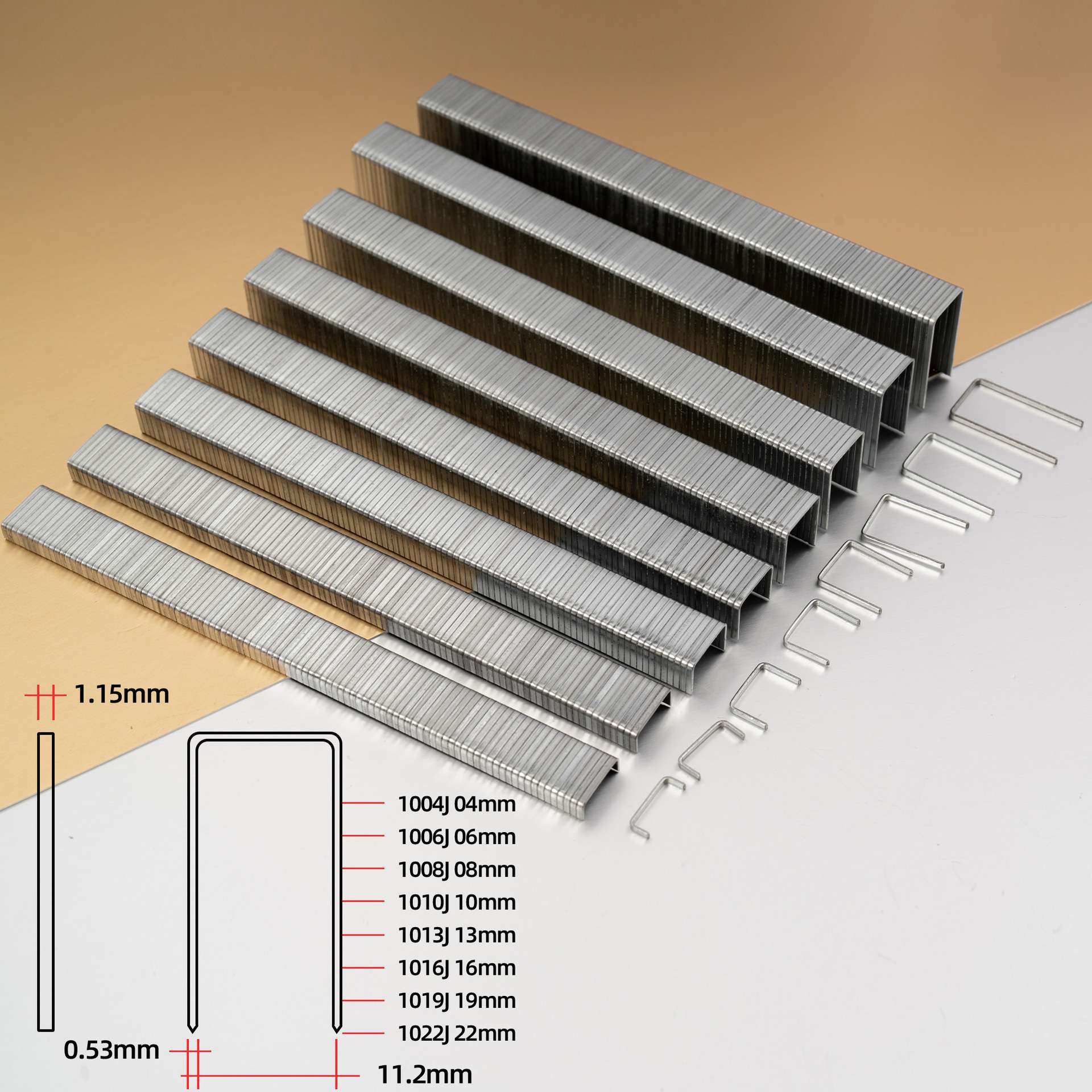 丰开气动枪钉码钉U型钉枪钉气钉1010j1008j1006j1013j