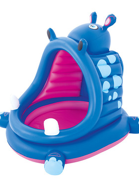 Bestway52218遮阳戏水池游泳池 河马水池 儿童戏水池