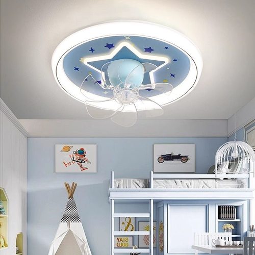 儿童房卧室风扇灯2025新款