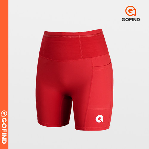 果凡专业跑步透气速干四分压缩裤