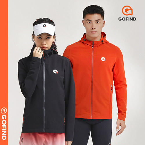 果凡防风保暖跑步外套连帽夹克