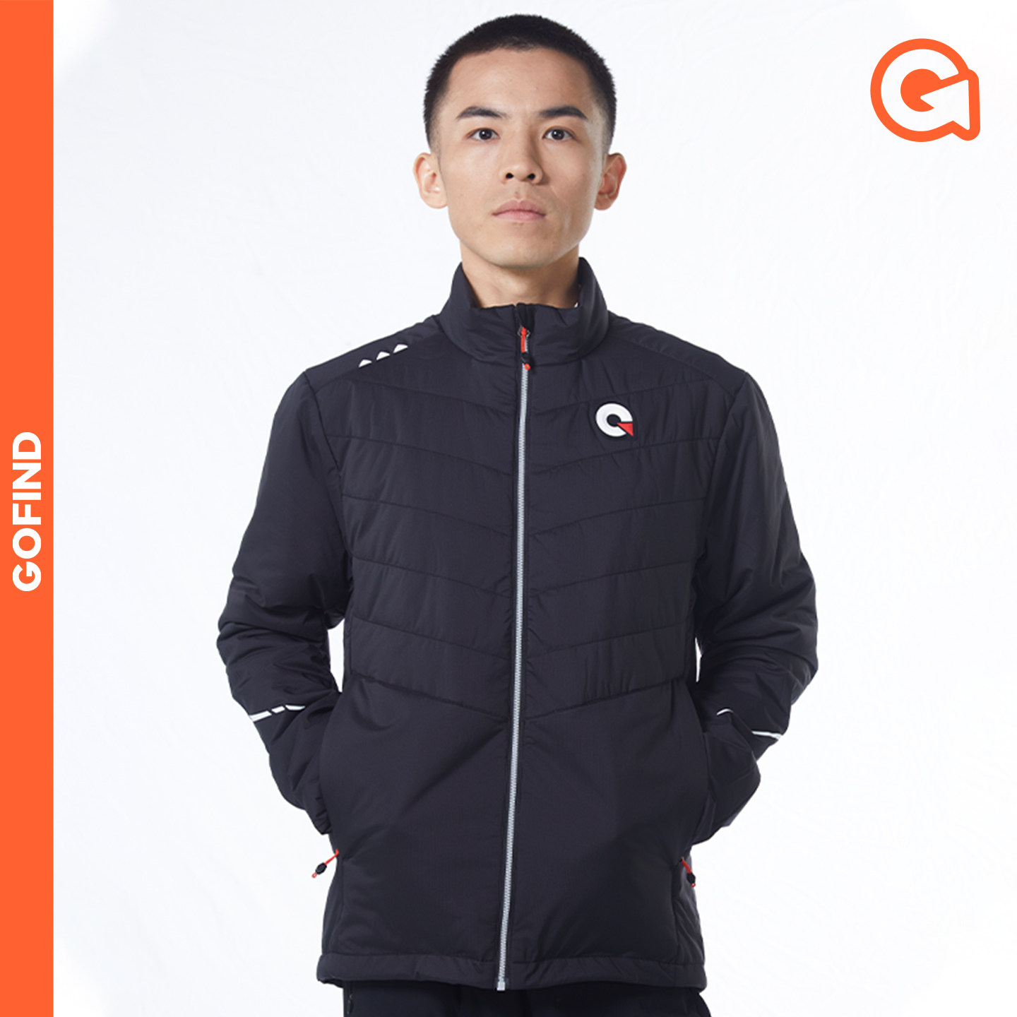 果凡秋冬新款专业跑步棉服户外运动外套透气防风保暖男女同款