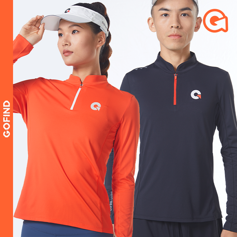 果凡运动速干衣秋季立领半拉链开衫长袖T恤透气轻薄男女户外跑步,运动服/休闲服装,跑步T恤,淘宝优惠券,粉丝福利购,淘宝优惠卷