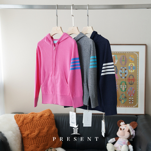 老宝娘家童装丨JCLP羊绒拉链帽衫100%山羊绒TB 款