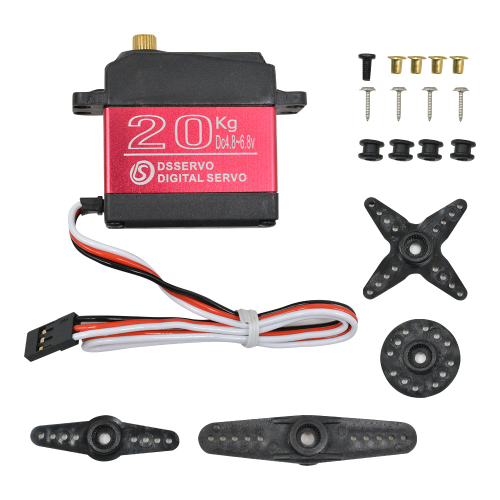 SR-6120MG金属外壳数字舵机/20KG大扭矩数码舵机/机械臂