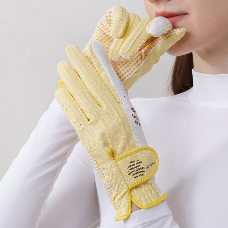 高尔夫手套女款golf女士双手防滑耐磨透气护手出口韩版GOLF球手套