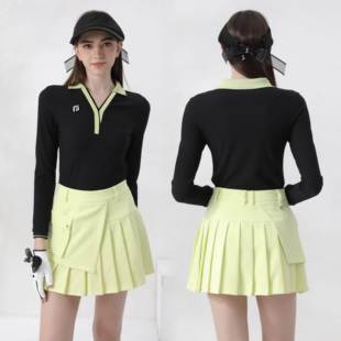 春秋季高尔夫服装女长袖裙子网球套装女上衣女golf女装裤子衣服女