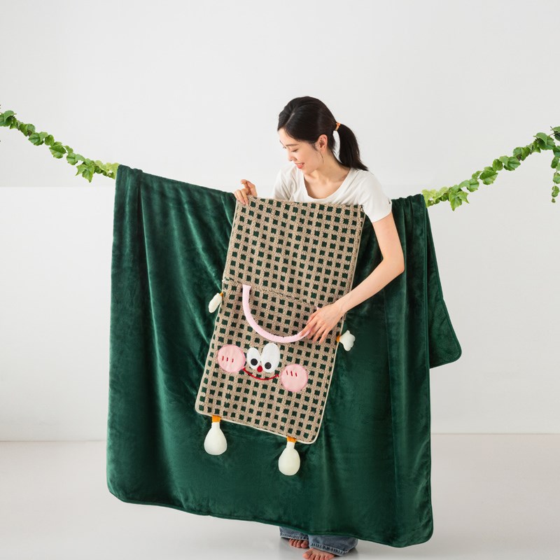 新款抱枕毯子二合一车载靠垫v枕头被可爱办公室沙发午睡空调被加