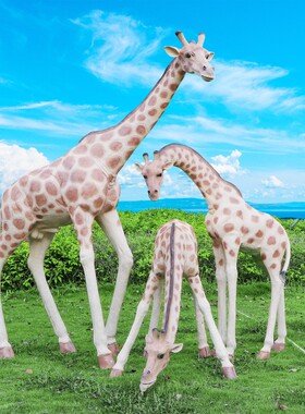 仿真动物大型玻璃钢长颈鹿雕塑户外花园林庭院景观装饰幼儿园摆件