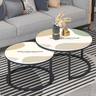 皮革圆桌桌垫转盘桌布轻奢家用防水防油免洗茶几电视柜桌布餐桌垫