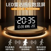 饰画挂钟客厅家用插电款 2025新款 简约现代装 LED数显万年历电子钟