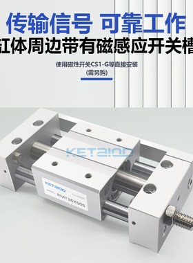 RMT无杆气缸RMT16/20/25/32/40X100X150X200X250X300X350X400SA