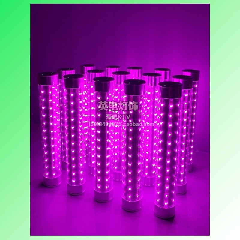 酒吧发光GOGO 手持点舞棒 LED充电七L彩爆闪棒 夜场跳舞点舞棒