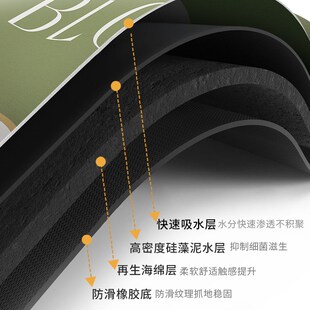 厨房水池台面沥水垫硅藻泥吸水小桌垫咖啡机桌面茶杯垫灶台防水垫