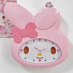 美乐蒂挂钟挂墙闹钟可爱卡通静音时钟客厅卧室扫秒钟表石英钟