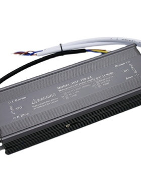 LED超薄防水变压器220V转DC12V24V60W300W400WP500W600W大功率电