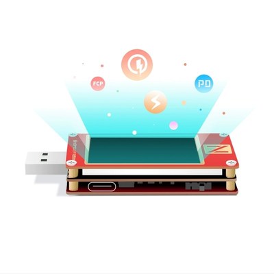 POWERZ KT002快充协议检测仪 USBH电压电流功率线缆PD诱骗器测试