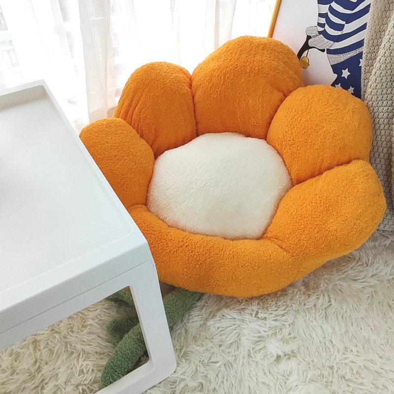 ins风花朵床边懒人坐垫女孩卧室地上榻M榻米阳台飘窗蒲团小沙发