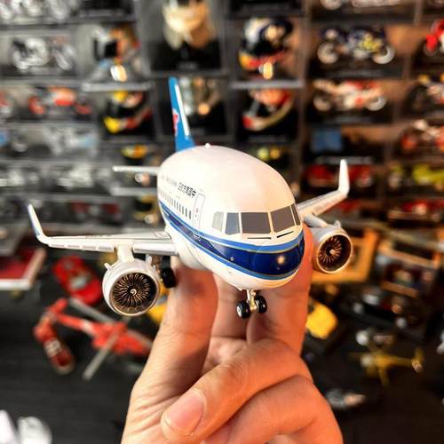 卡通飞机Q版合金客机飞机蛋机中国南方航空空客A320NEO模型摆件