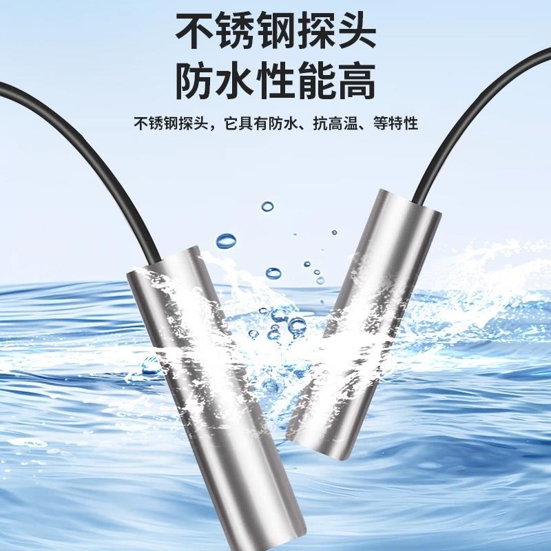 温度计测水温测量计测温仪工业用B检测带探头传感器电子数显表显