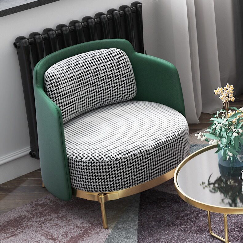 单人沙发椅轻奢沙发售楼处会客接待洽谈桌椅组合设计师阳台休闲椅