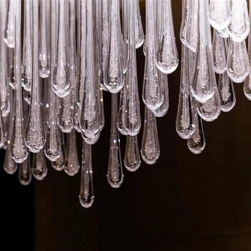 宴会厅吊灯酒店大堂售楼部沙盘水晶灯水滴吊灯样板房展厅个性非标