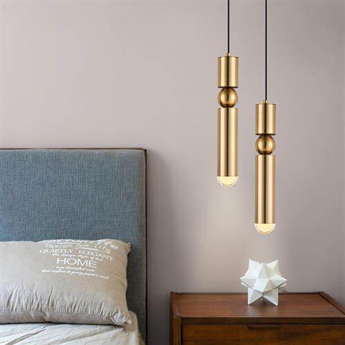 房间床头小吊灯轻奢现代简约餐饮吧台网红新款奶茶店创意吊灯长线